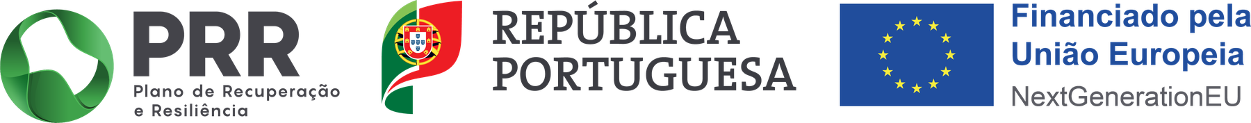 Plano de Recuperação e Resiliência · República Portuguesa · Financiado pela União Europeia — NextGenerationEU